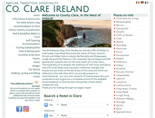 Tablet Screenshot of clareireland.net